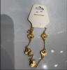 Sparkling Leaf Grass Five Flower Bracelet Handmade by Women Double sided Silver and Gold Texture Waterproof