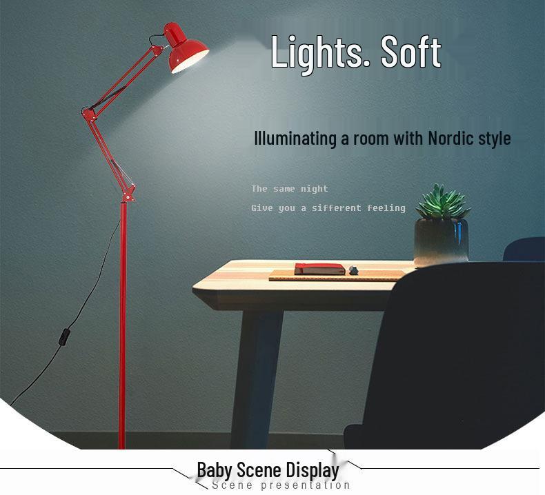 Minimalist Nordic LED Floor Lamp with Remote Control
