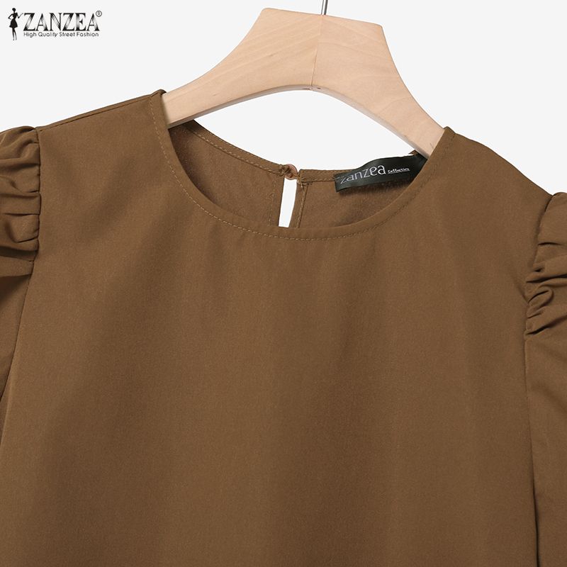 ZANZEA Women Short Sleeve Blouse and Long Skirts Elegant Casual Two Piece Suit Sets