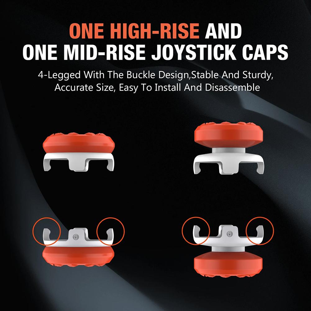 Tapas de Agarre para Pulgar para PS5 Playstation Portal Mando a Distancia para Juegos Extensores de Joystick Juego de Tapas Mejoradas para Pulgar para PS5 Portal