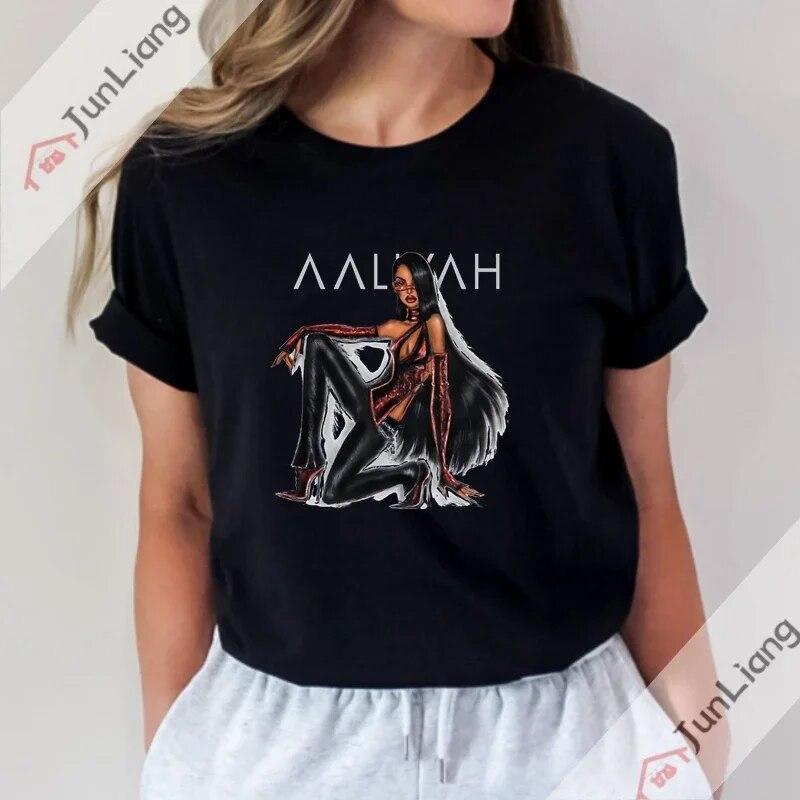 2023 New Princess-Aaliyah Tshirt Unisex Hip Hop Leisure Street Apparel  Unisex Women Fans Gift T-Shirt