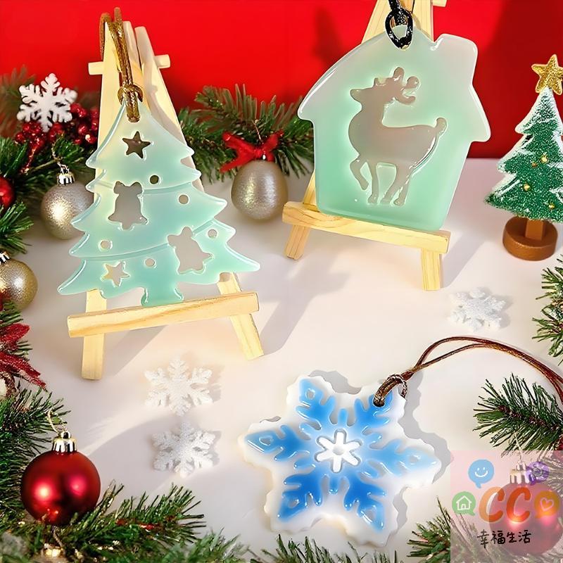 2025 NEW HUA HUA Snowflake Candle Silicone Mold DIY Christmas Soap Wax Mold Aroma Stone Decor Handmade Craft Gift Home Decor