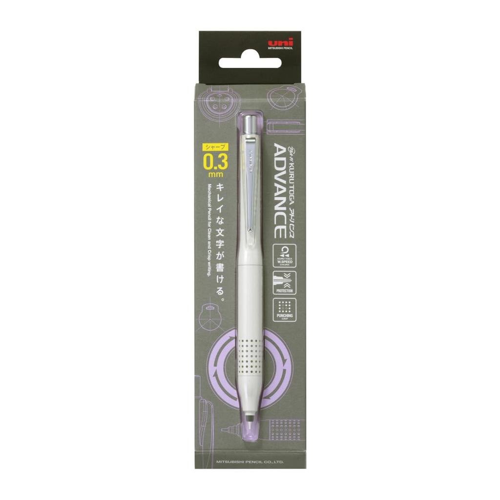 Uni Mitsubishi Pencil Mechanical Pencil Kurutoga Advance Upgrade Model Ivory 0.3 M310301P.46