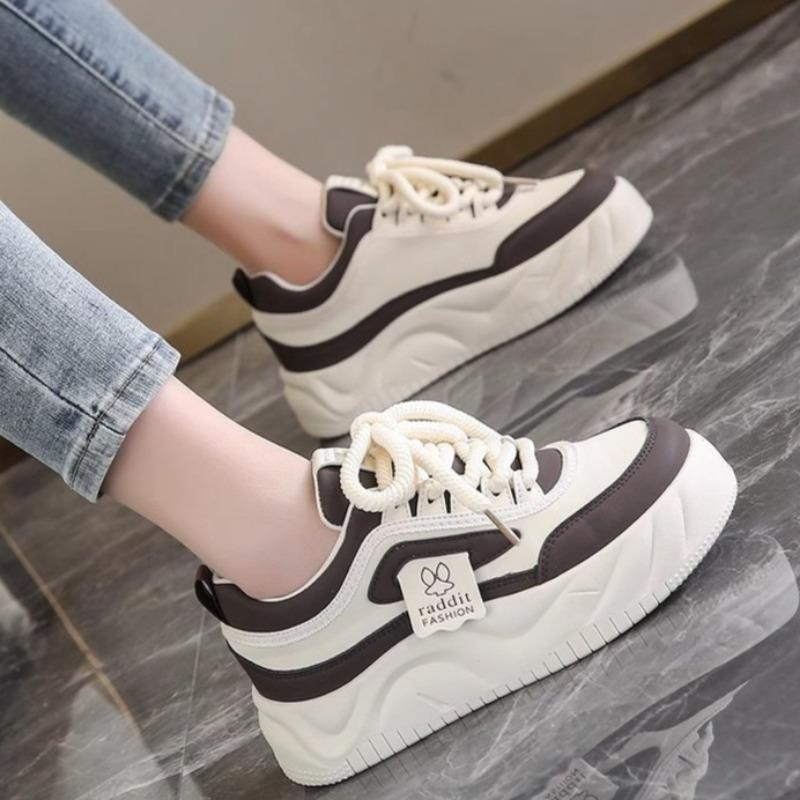 Fashion Classic Four Seasons New Thick Sole Small White Shoes Comfortable Women's Sports Versatile Durable Casual Shoes