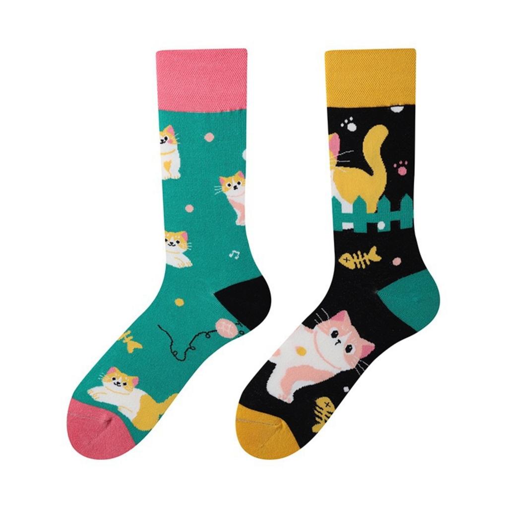 Asymmetric Long Socks Couple Sports Socks