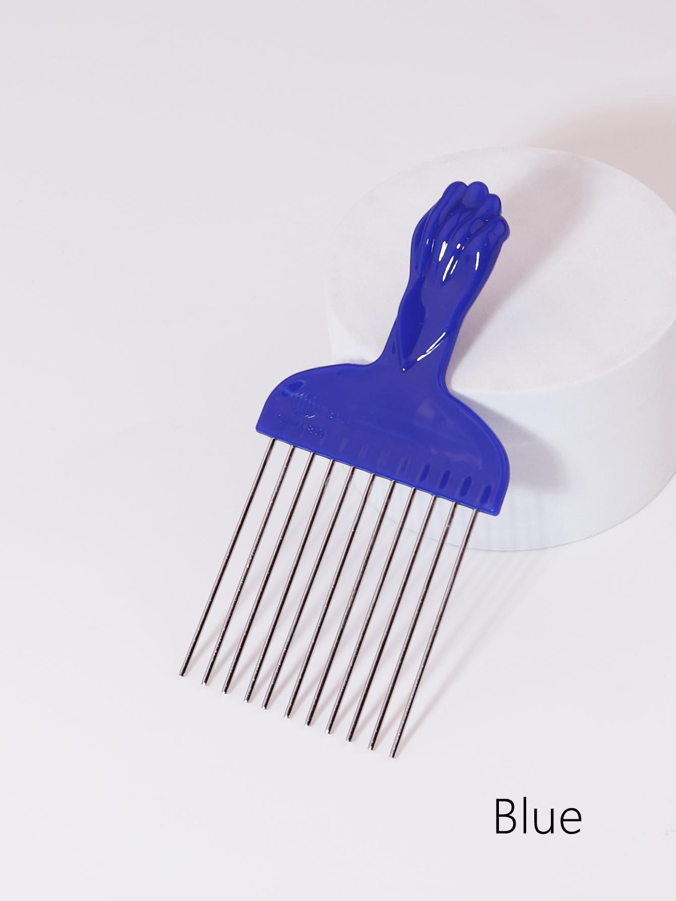 

1pcs professional African stainless steel wide tooth metal fork comb African hair styling tools Special for real hair wigs