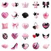 50 Creative Three-Dimensional Black Powder Style Cool Graffiti Stickers Children Reward Decorative Stickers