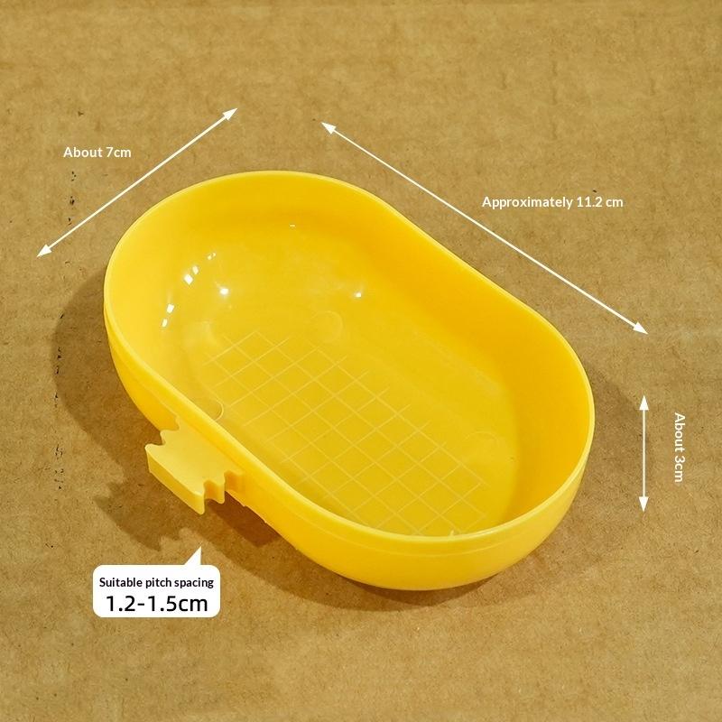 Hanging Bird Parrot Bath Basin Multifunctional Feeding Bowl Bird Cage Accessories Bird Parrot Parakeets Feeder Bird Supplies A4