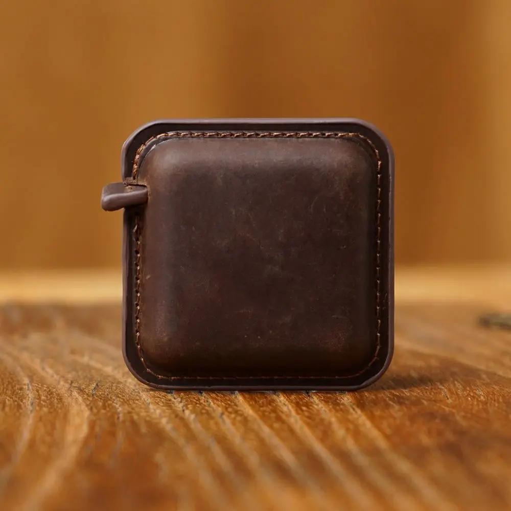 

Soft Genuine Leather Roll Tape Measure Handmade Portable Pull Ruler Vintage Retractable Sewing Tools Women