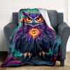 1pc Owl Blanket, Lightweight Flannel Throw Blanket for Sofa, Bed, Travel, Camping, Living Room, Office, Couch, Chair, and Bed