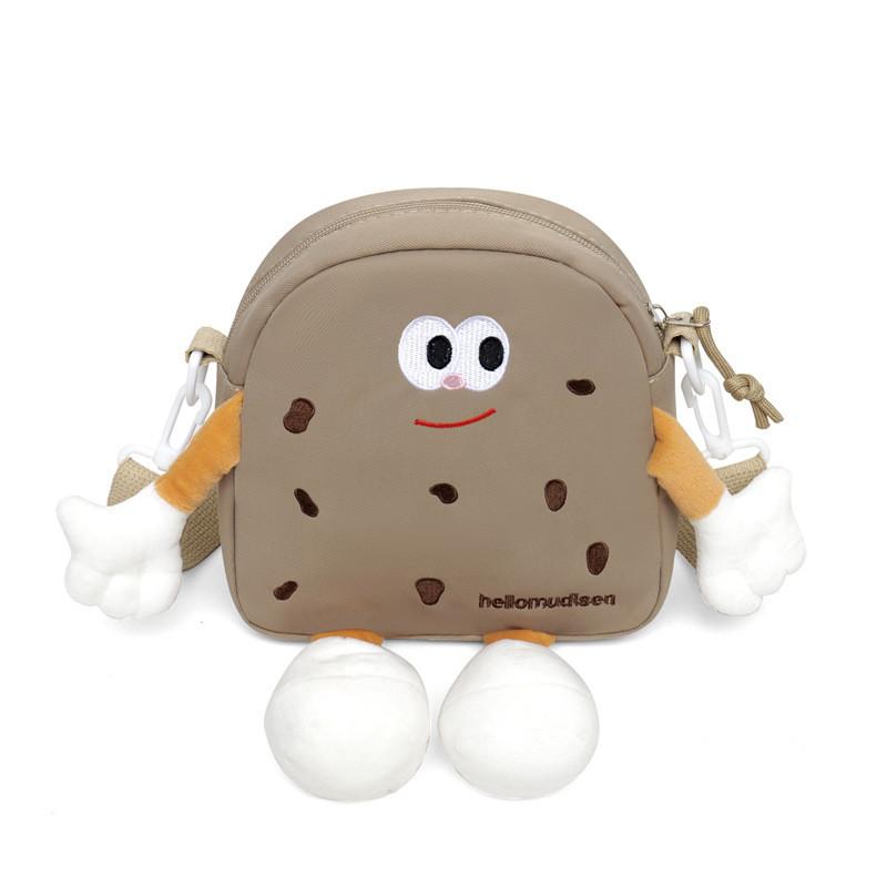 

Очаровательная детская сумка через плечо для девочек с милым мультяшным дизайном, идеально подходит для повседневного использования Brown Dots