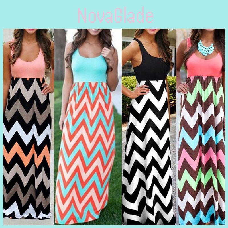 Elegant Women's Boho Long Maxi Evening Cocktail Party Summer Beach Dress Sundress