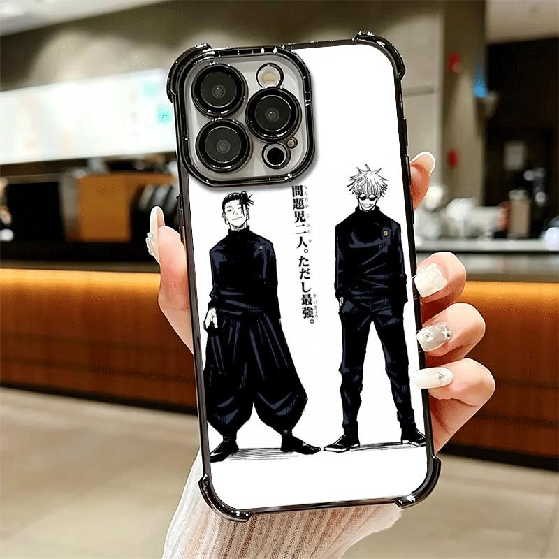Anime Geto Suguru JUJUSU Soft Phone Case For iPhone 15 16 17 Air 14 Pro Max 16E Plus 13 12 Mini Plating Anti-Fall Fundas
