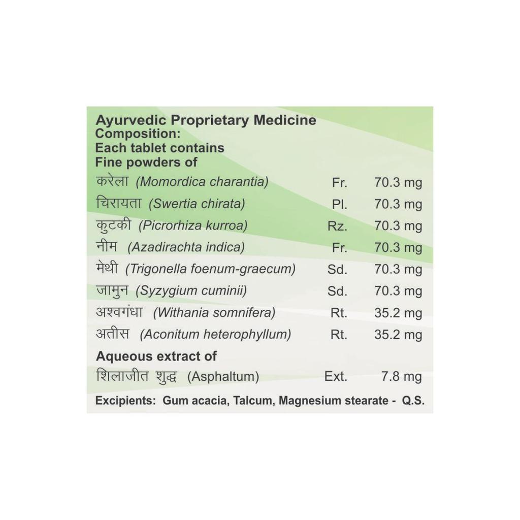 Patanjali Divya Madhu kalp vati, Madhu Kalp 80 Tabletten