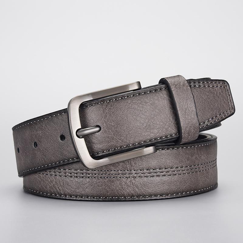 Men'S Belt Alloy Pin Buckle Belt Classic Casual Belt Men'S Belt