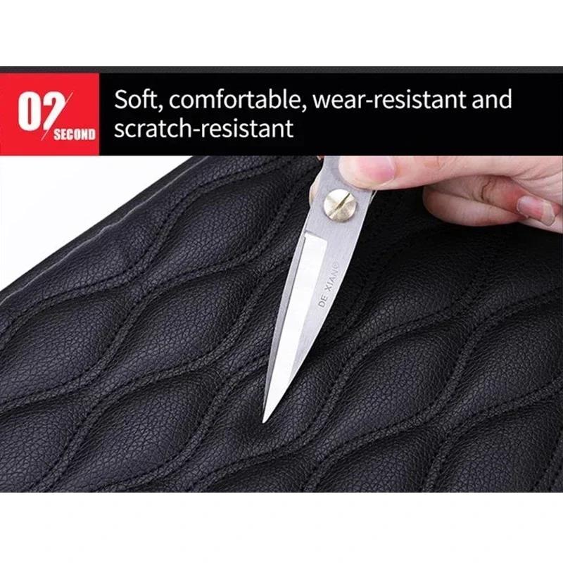 Car Armrest Box Pad Leather Cushion Mat For Mitsubishi Ralliart ASX Galant Mirage Montero L200 EVO Xpander Triton Accessories