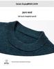 Men's 100% Pure Wool 330g Sweater - 2025 Autumn/Winter Round Neck Solid Color Casual Knit