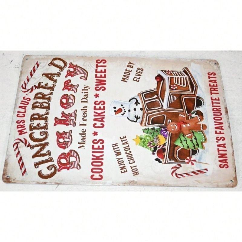 Vintage plechový nástěnný plakátový znak 20x30cm