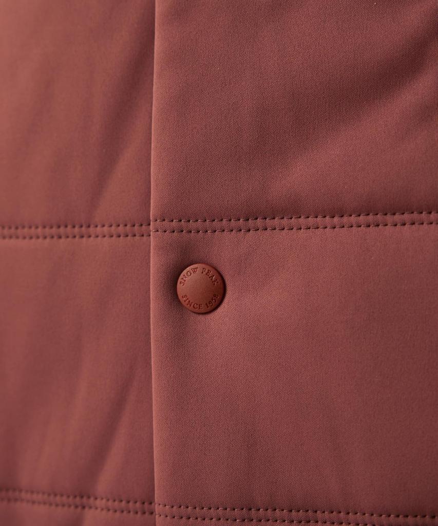 Snow Peak Flexible Insulated Cardigan Light Size for Men and Women SW-25AU001, Brown, M,