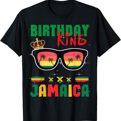 Geburtstagskönig Jamaika Reise Für Männer Party Urlaub Passendes T-Shirt