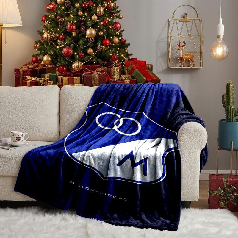 Blue Shield Emblem Millo-narios Blanket Lightweight Ideal Bedding Blanket Perfect for Travel, Living Rooms, Offices, Sofas, Fan Christmas gift