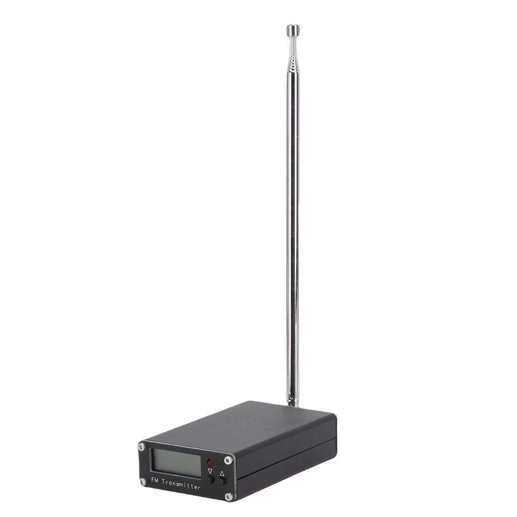 UKW-Sender 500mW 0,5W 76-108MHz Tragbares UKW-Radio Stereo-Sender mit Digitalanzeige 2000m Reichweite für Audio