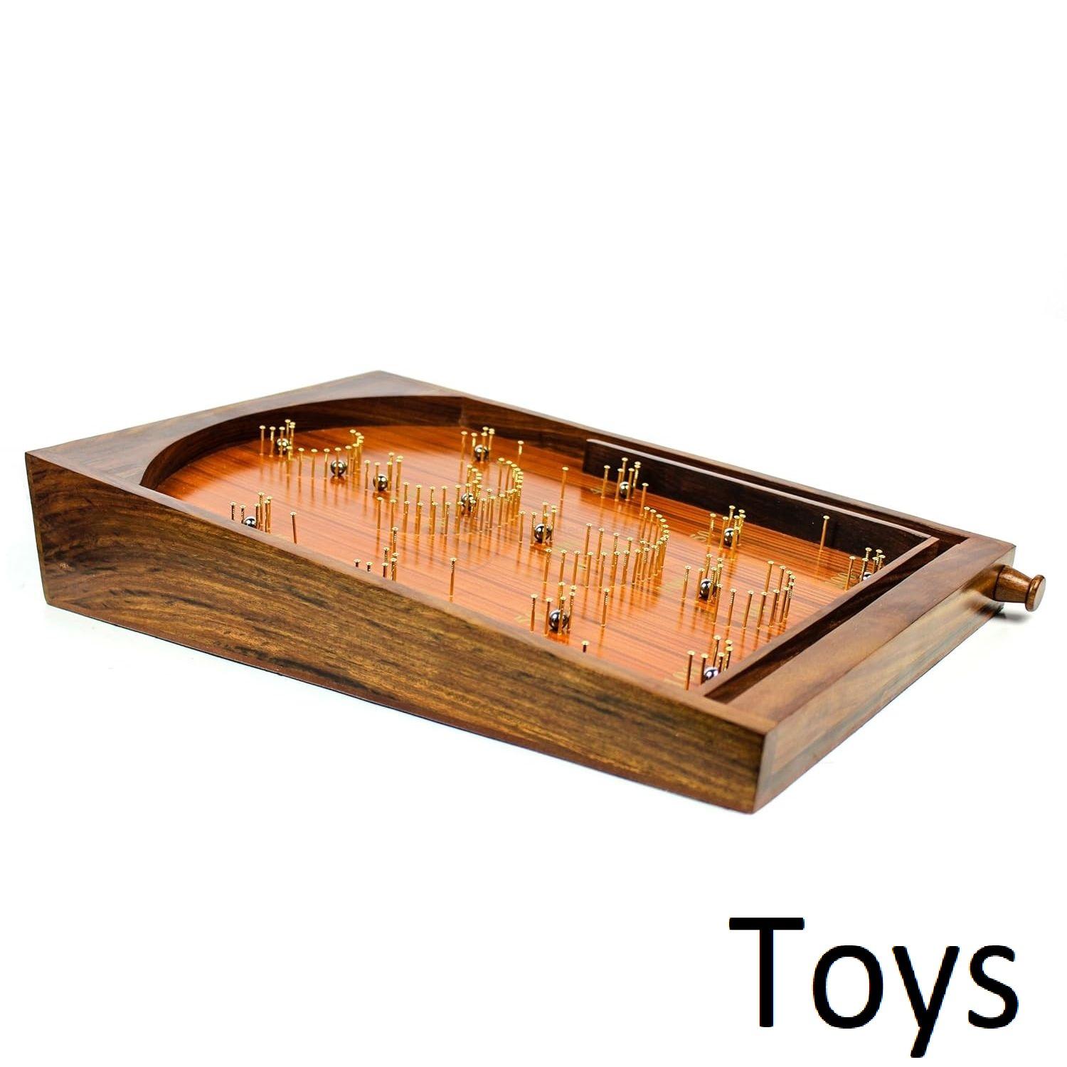 

Багатель Традиционная Деревянная Настольная Игра Пинбол Ручной Работы | Эксклюзивный Детский Декор и Подарки (большой)