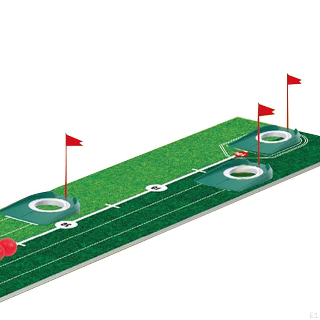 Kids Golf Club Set with Balls Parent Child Accessories Putter Putting Mat for Backyard Family