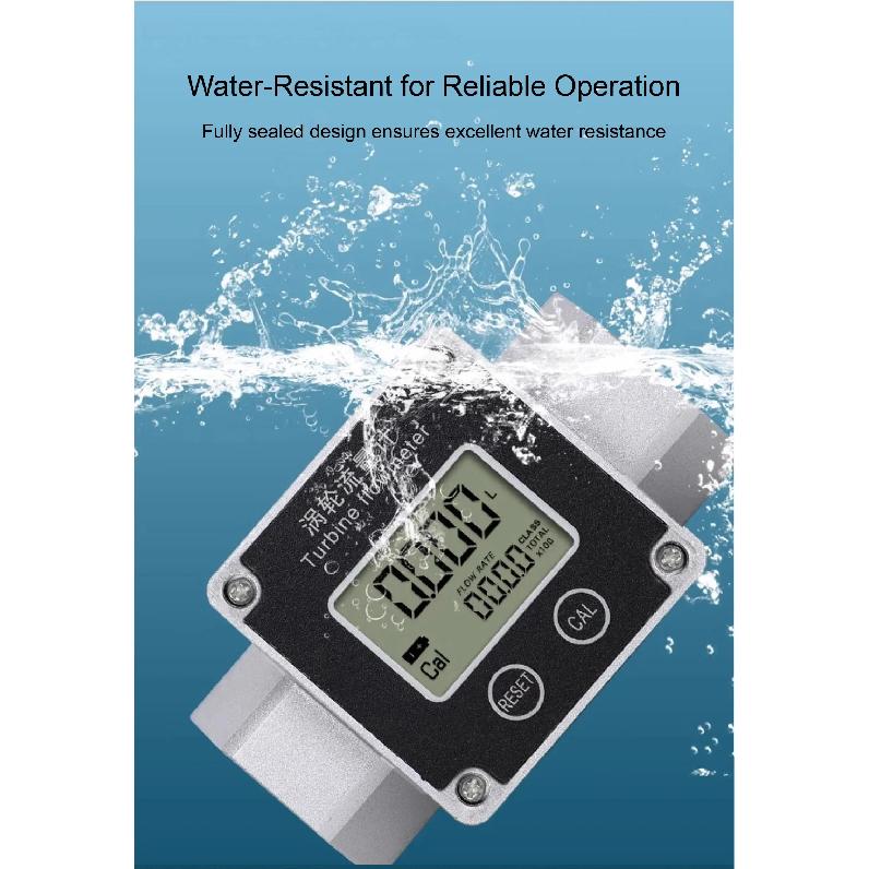 1inch/1.5inch/2inch Electronic Liquid Flow Meter High Precision Stainless Steel Turbine Flowmeter for Water Diesel Petrol Fuel