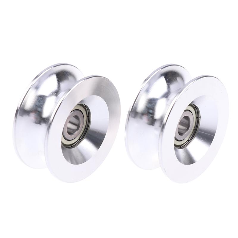 1ks U 10*60*25mm U Typ Vysoké Zatížení Hliníkové Ložisko Kladka Vodicí Kolo 6200 Ložisko Pohyblivá Kladka Gumová Kladka