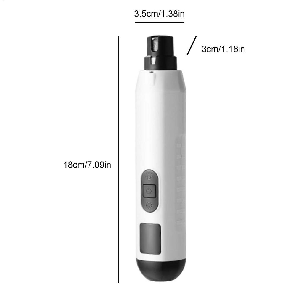 Dog Nail Grinder Quiet Kitten Paws Trimmers USB Rechargeable Quiet 5-Speed Grinder Electric Paw Care Tool For Pets Dog Cat