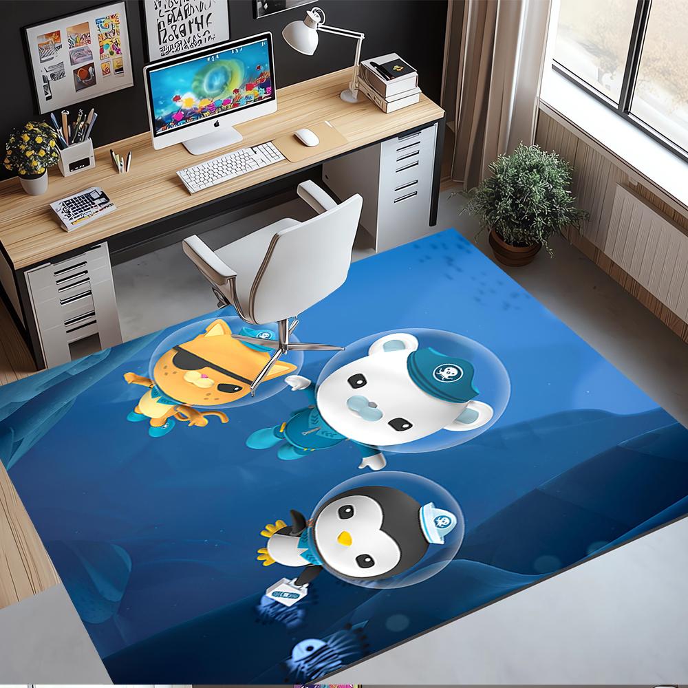 Octonauts Printed Carpet Rug for Office Chair Living Room Bedroom Kitchen Room Decor Gifts