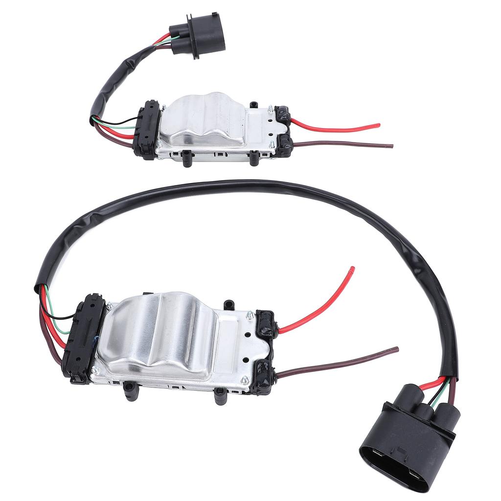 2Pcs Front Fan Control Module 4F0121003F Precise Operation Engine Cooling Fan Control Module for A6