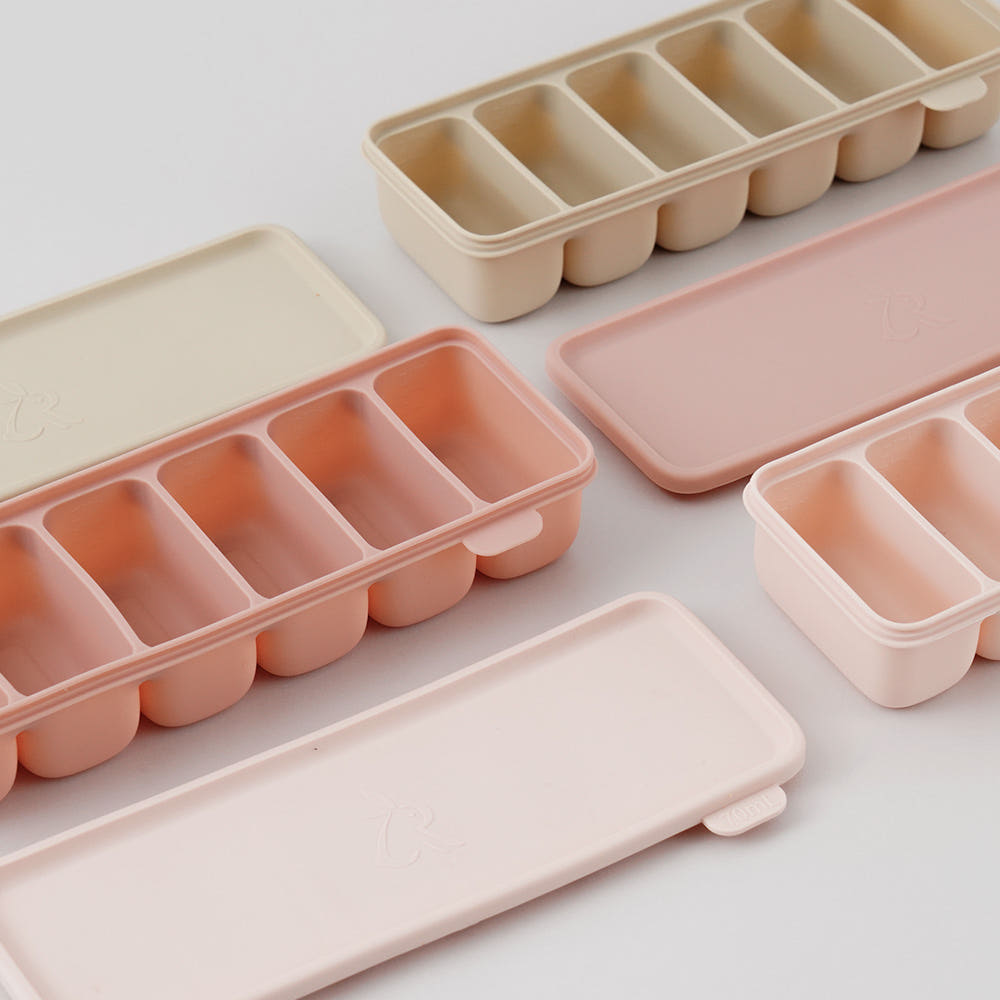 Atti Rabbit Easy Release Baby Food Cube Multi Silicone Storage Container 6 Cavity / 12 Cavity Set
