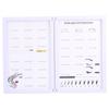 Professional False Eyelashes Display Book Organizer Waterproof Makeup Eyelash Display Board