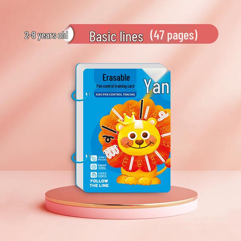 Children s Beginner Calligraphy Erasable Practice Cards: Early Education Pen Control Book