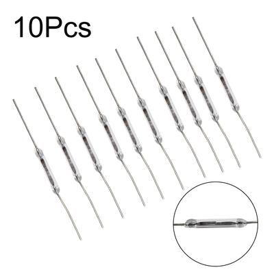 Interruptor de láminas de 0,5 A, 100 V CC, 10 W, 14 x 2 mm, normalmente abierto