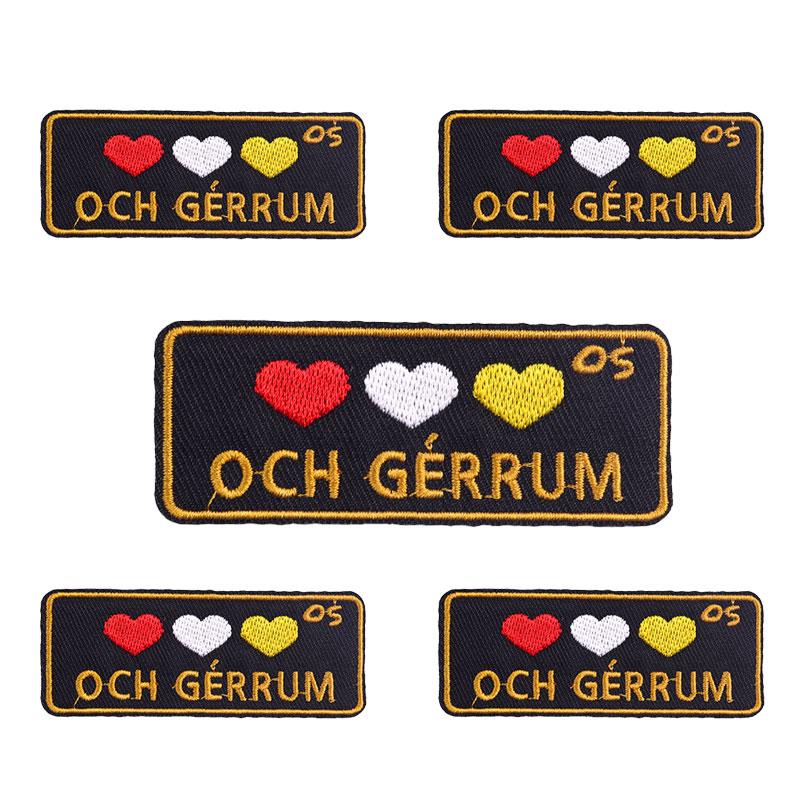 10pcs Wholesale Netherland Carnival Oeteldonk Emblem Patch Embroidered Patches For Clothes Iron On Patches For Clothing Sew 