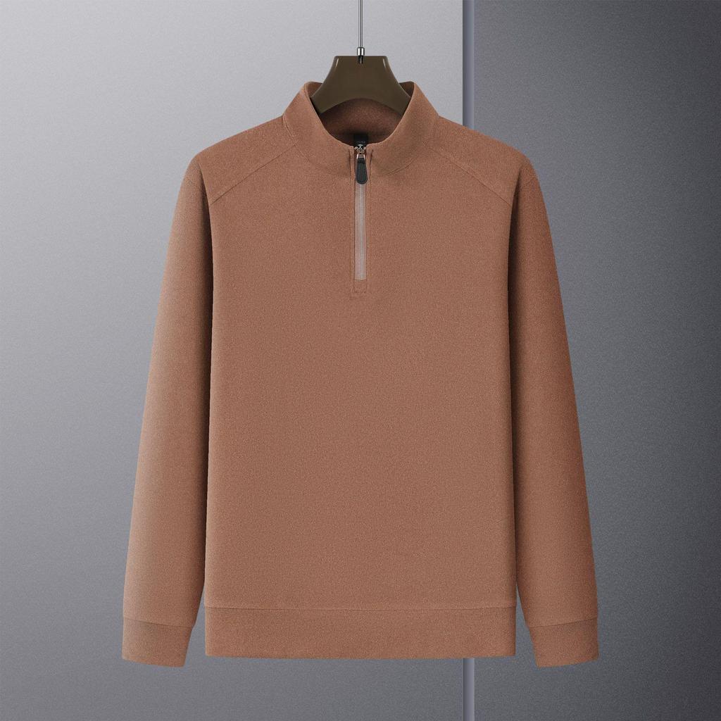 Men’s Thickened Half-Zip Stand-Up Collar Hoodie - Autumn/Winter Sport Casual Top