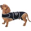 Honden Rugbrace voor Herstel na Rugoperatie Verstelbaar Steunharnas Ademend Vest voor Teckel Zwart Klein