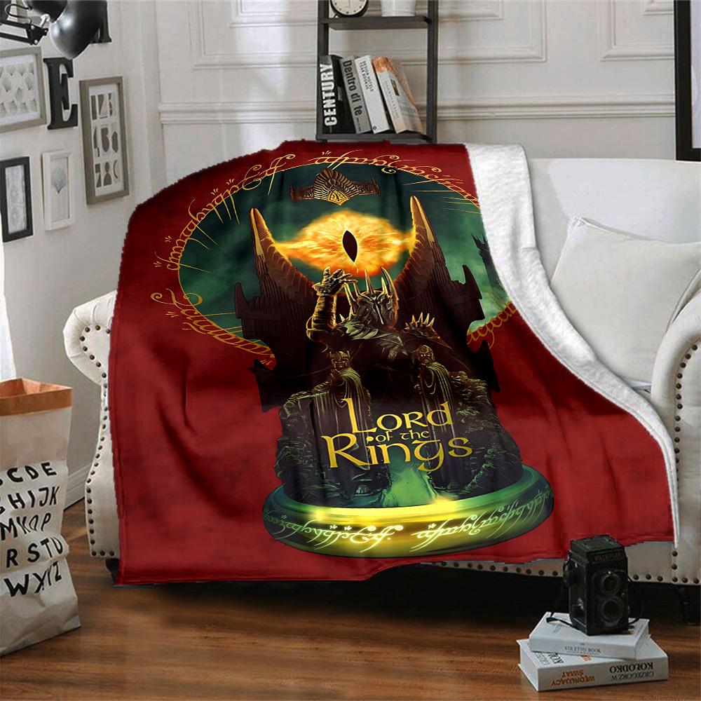 1pc Lord of the Rings Blanket Lightweight Flannel Throw For Sofa, Bed, Travel, Livingroom, Office, Couch, Chair, And Bed