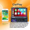 TOYOUSONIC 7 Inch Car Radio Retractable Screen Universal Multimedia Video Player CarPlay Android Auto USB BT 1 Din MP5 Stereo