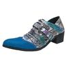 European & American 2025 Men's Fashionable Mid-Heeled Pointed Toe Loafers - Spring & Autumn Collection
