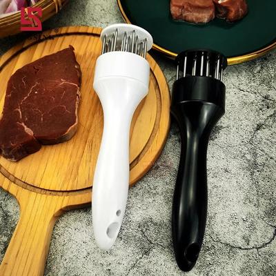 1Pc White Handheld Use Household Tender Meat Needle with Broken Tendons Pork Chop Chicken Chop Chicken Wings Meat Needle Hammer
