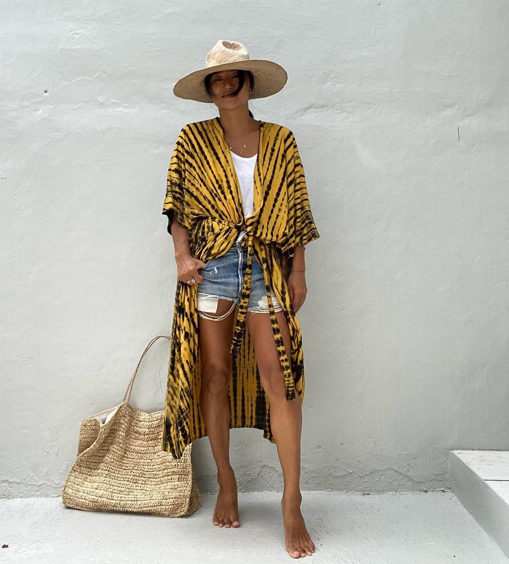 

Women s Loose Beach Dress, Beach Cover Shirt One Size