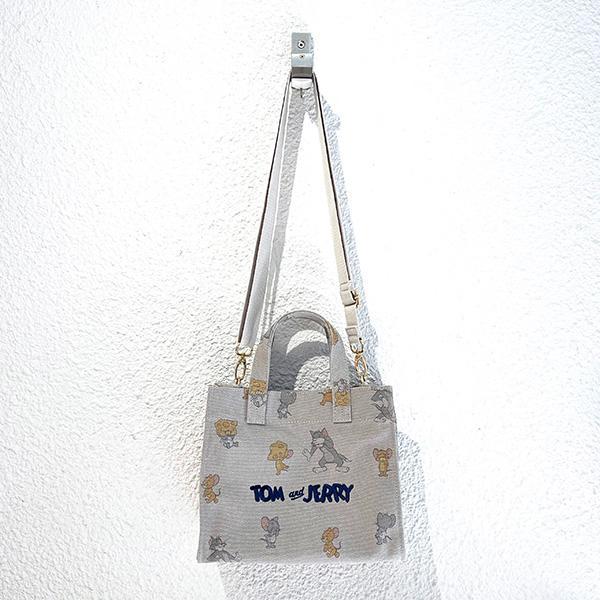 Tom and Jerry Cheese 2Way Mini Shoulder Bag (gray)