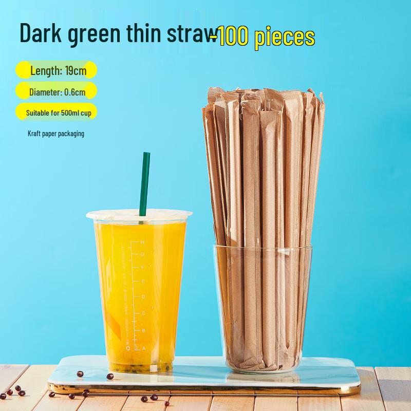 ZISIZ Disposable Plastic Straws