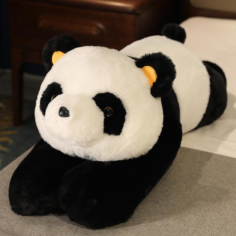 65-120cm Plush Panda Toys Lying Plush Stuffed Fluffy Bear Puppy Doll Lovely Animal Plush Pillow Birthday Gift