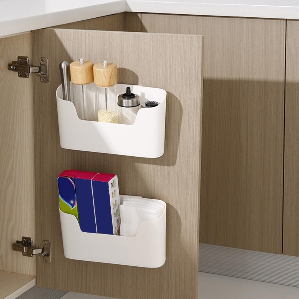 Space Saving Wall Mounted Organizer Plastic Wall Mounted Storage Box  Home