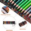 36/48/72 Colored Pencils Adult Coloring Book Professional Coloring Drawing Set Art Coloring Pencils with Roll Up Canvas Bag Artist Students Sketching